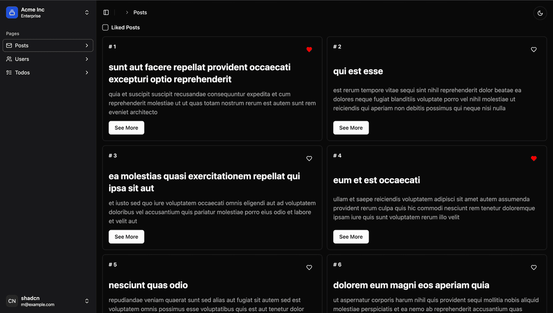 Json Placeholder UI